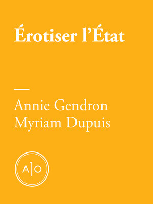 cover image of Érotiser l'État